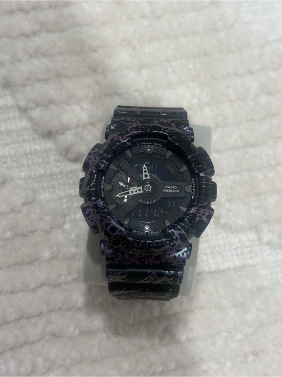 G-Shock Other - RARE Casio G-Shock Black & Purple Pattern Sport Watch